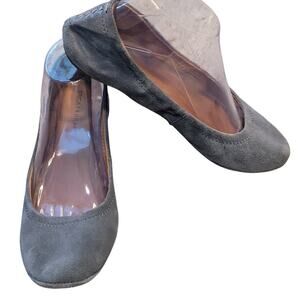 Lucky Brand Juthro Suede Ballet Flats Gray 7.5 Balletcore